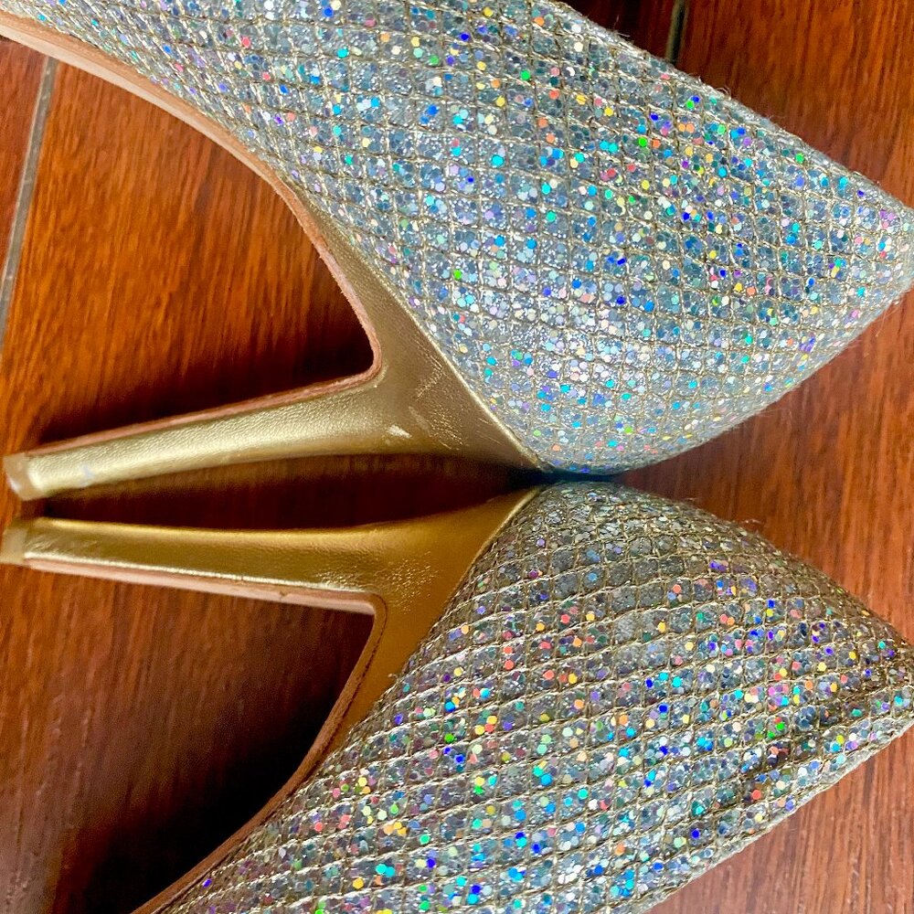 Enzo Angiolini Women Size 10 Sparkle Heels